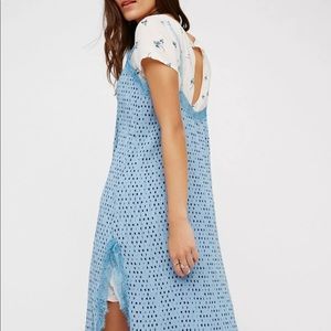 Free People Margot slip blue XS NEW